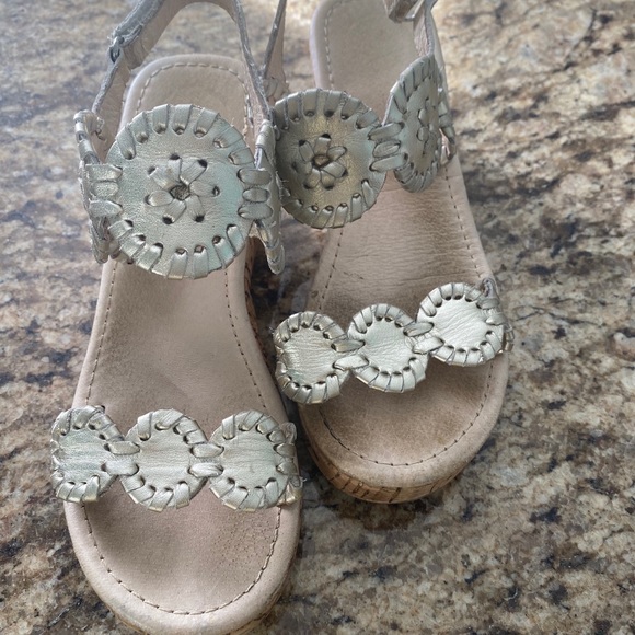 jack rogers sandals wedge bundle girls 2- used - Picture 4 of 9